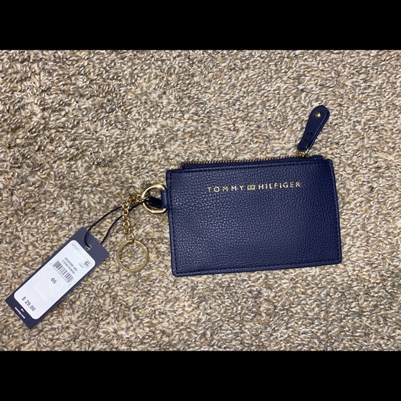 brand new navy blue tommy hilfiger coin purse - Picture 1 of 5